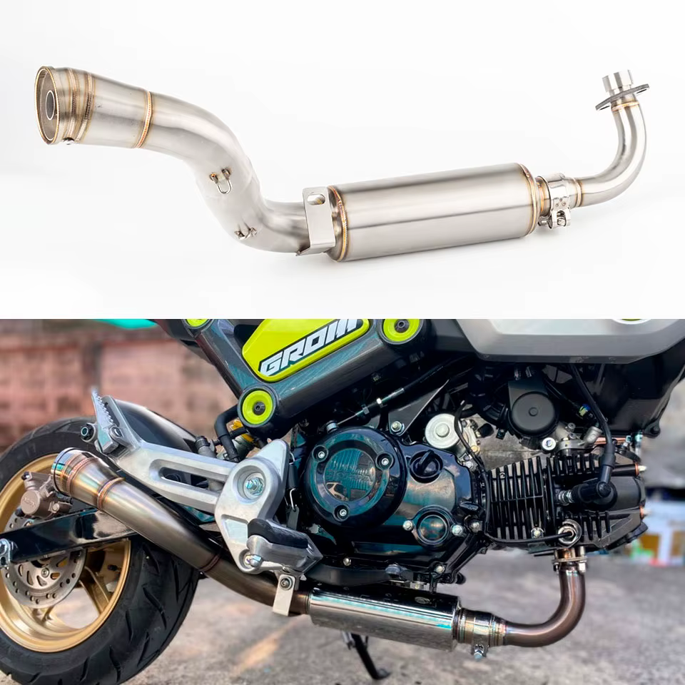 Sistema de escape completo Honda MSX 125 Grom 2013-2023 con DB killer