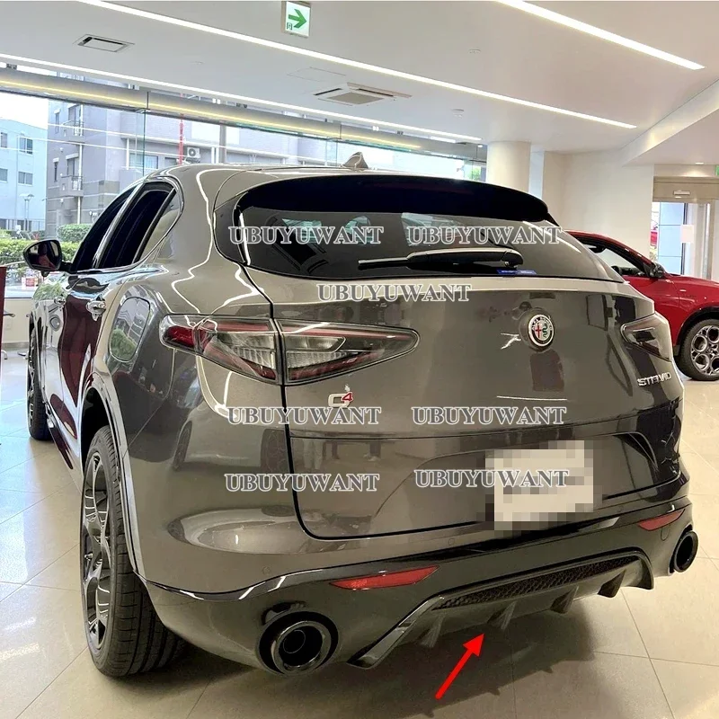 Difusor trasero Alfa Romeo Stelvio 2017-2019 en fibra de carbono - imagen 4