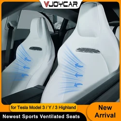 Kit asientos deportivos Vjoycar ventilados piel napa – Tesla Model 3 Highland y Y Juniper