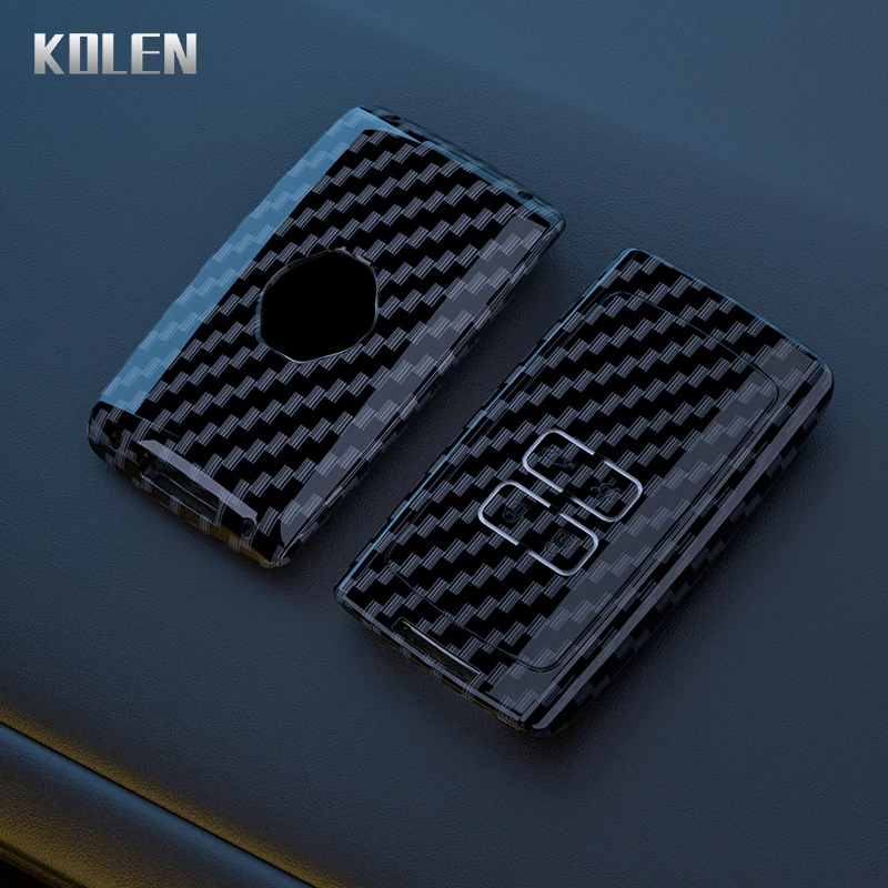 Funda llave fibra carbono ABS compatible Renault Captur Kadjar Clio
