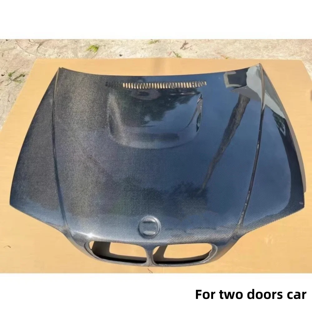 Conjunto de cubierta de motor de fibra de carbono para BMW Serie 3 E46 modificado M3 dos puertas cuatro puertas capó capó de motor accesorios de coche - imagen 2