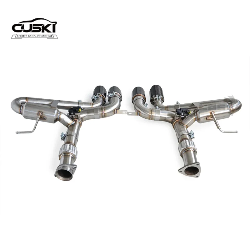 Silenciador de escape cat-back con válvula para Chevrolet Corvette C8 Z06