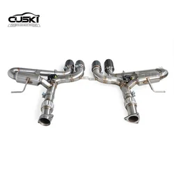 Silenciador de escape cat-back con válvula para Chevrolet Corvette C8 Z06