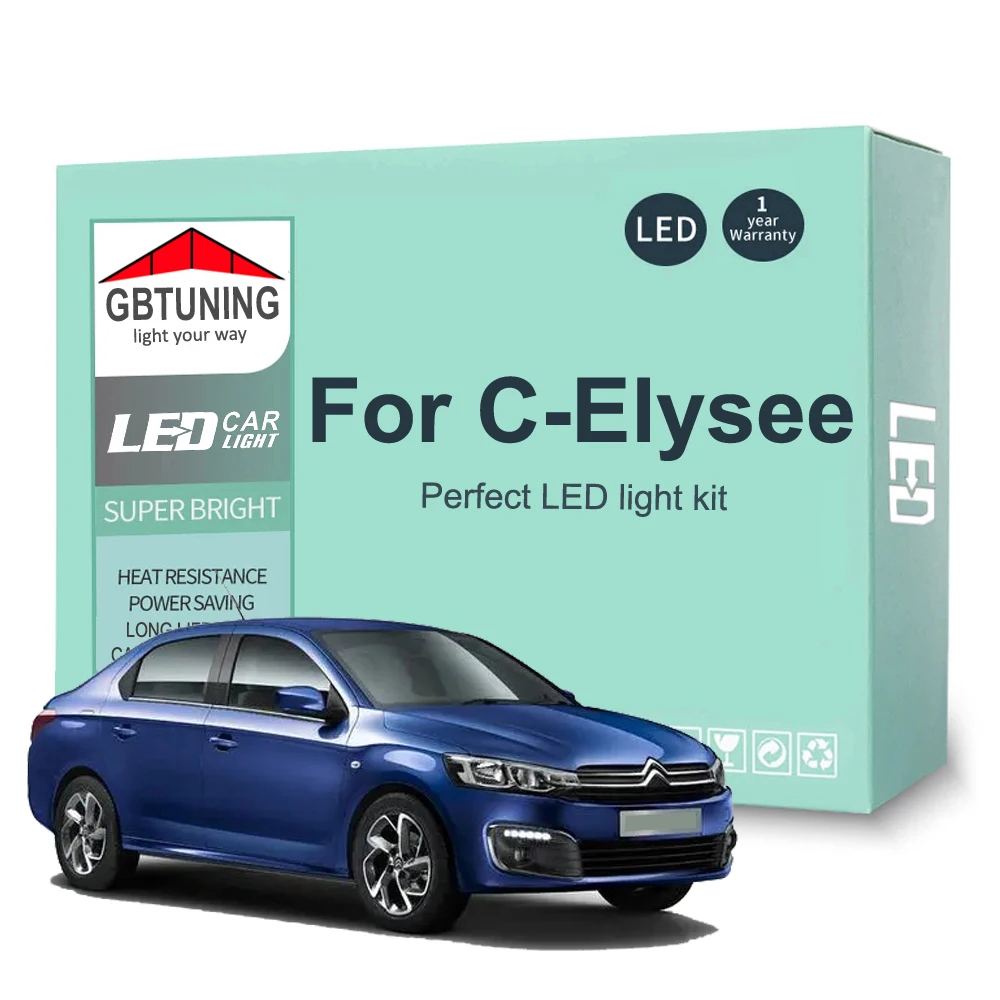 Bombillas LED habitáculo Canbus Citroën C-Elysée