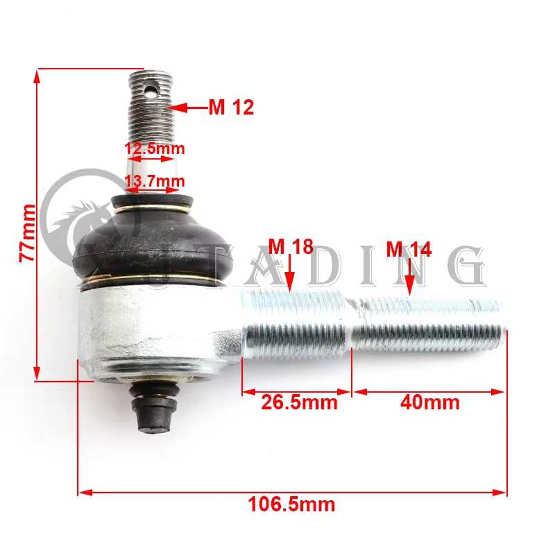 Rótula ajustable con engrasador para quad, ATV y buggy - imagen 4