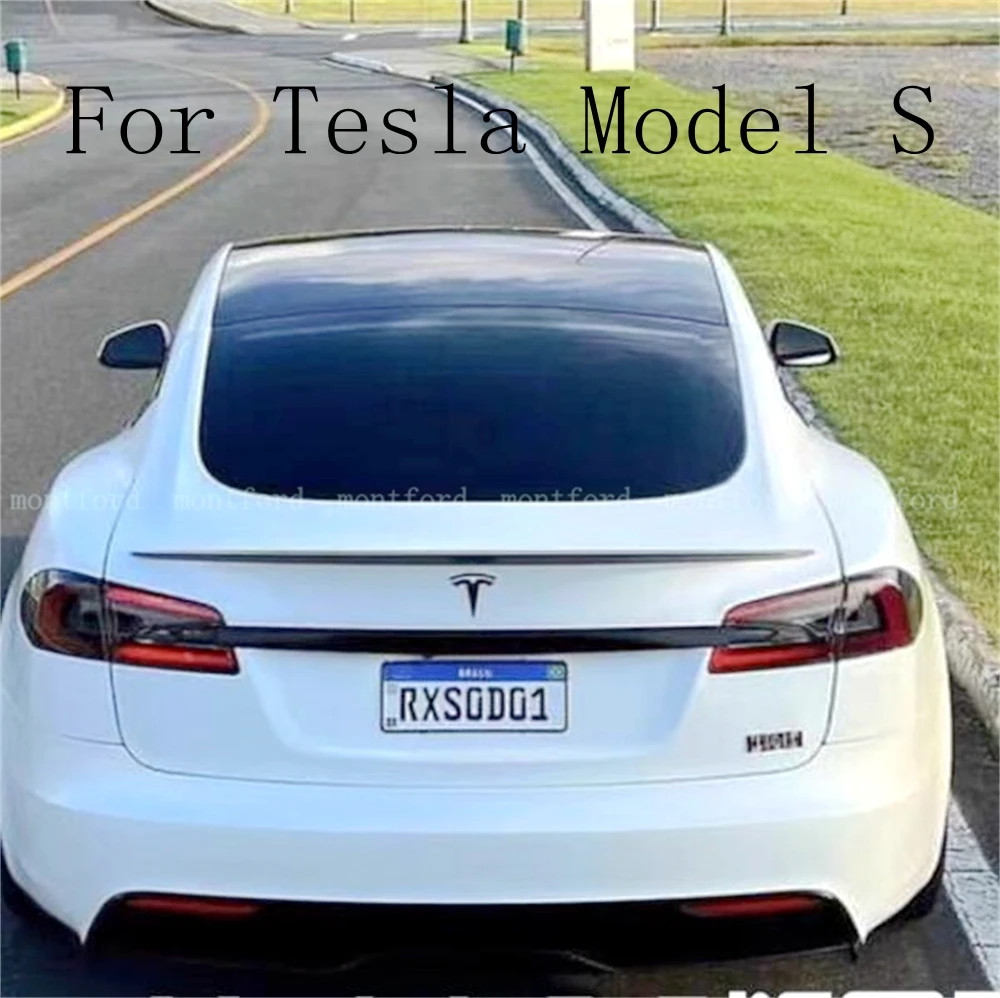 Alerón trasero ABS imprimado para Tesla Model S 2012-2023