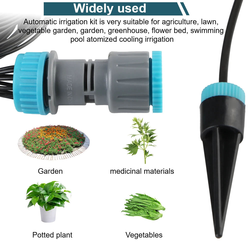 Kit de riego automático por goteo para plantas y flores - imagen 4
