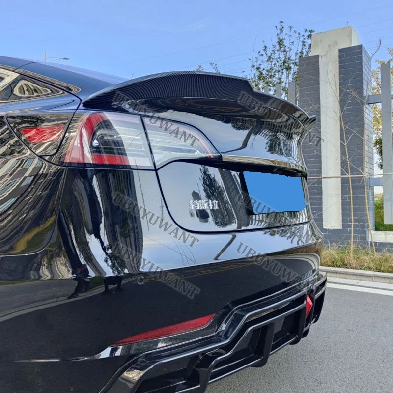 Alerón trasero de fibra de carbono ABS Tesla Model 3 2017-2023 - imagen 3