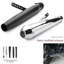 Silenciador de escape retro universal – Honda CG125, Yamaha SR400, CB500