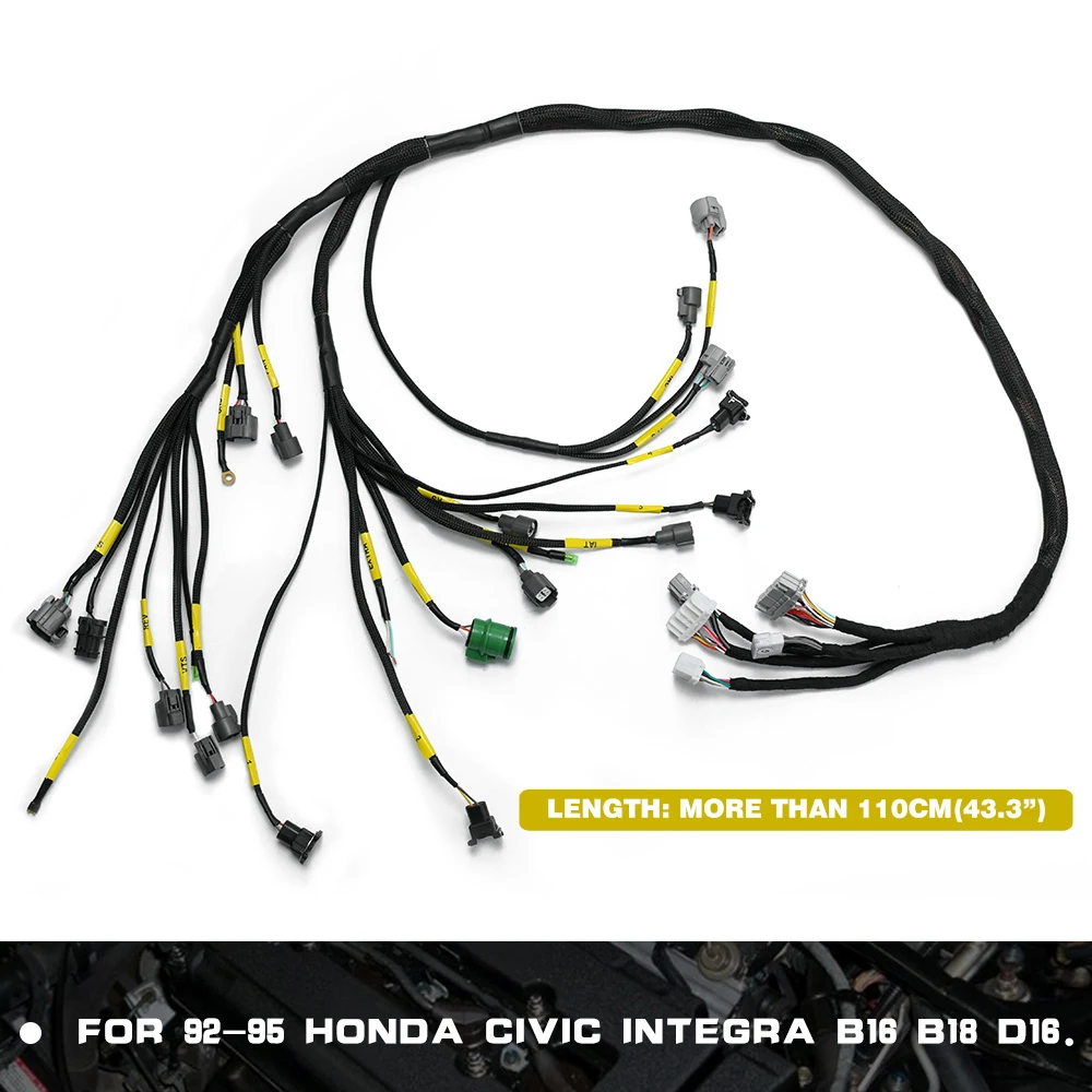 Arnés de motor OBD1 oculto Honda Civic/Integra B16 B18 D16 - imagen 5