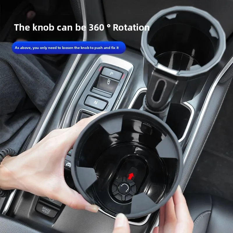Portavasos doble retráctil de gran diámetro para coche y camión - imagen 3