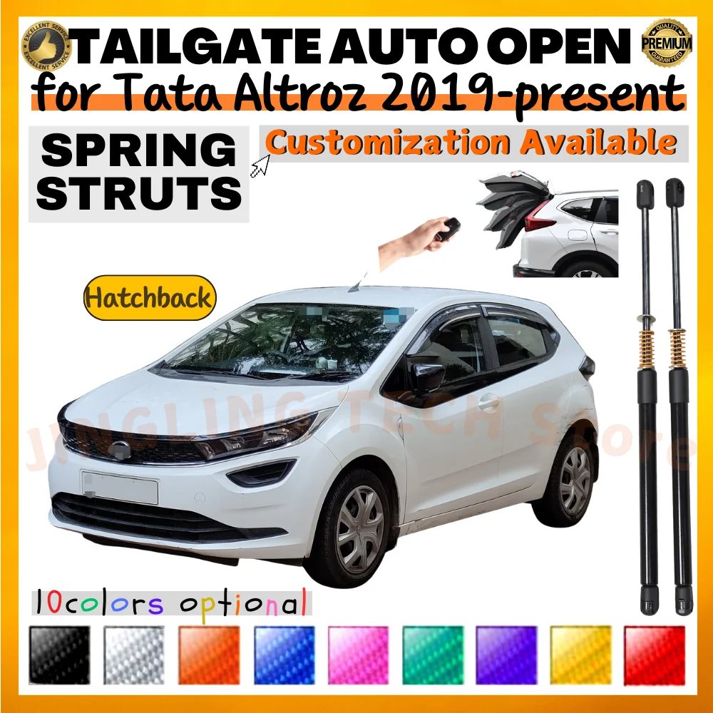 Cantidad (2) puntales de maletero con resorte para Tata Altroz Hatchback 2019-presente soportes de elevación de maletero de portón trasero amortiguadores