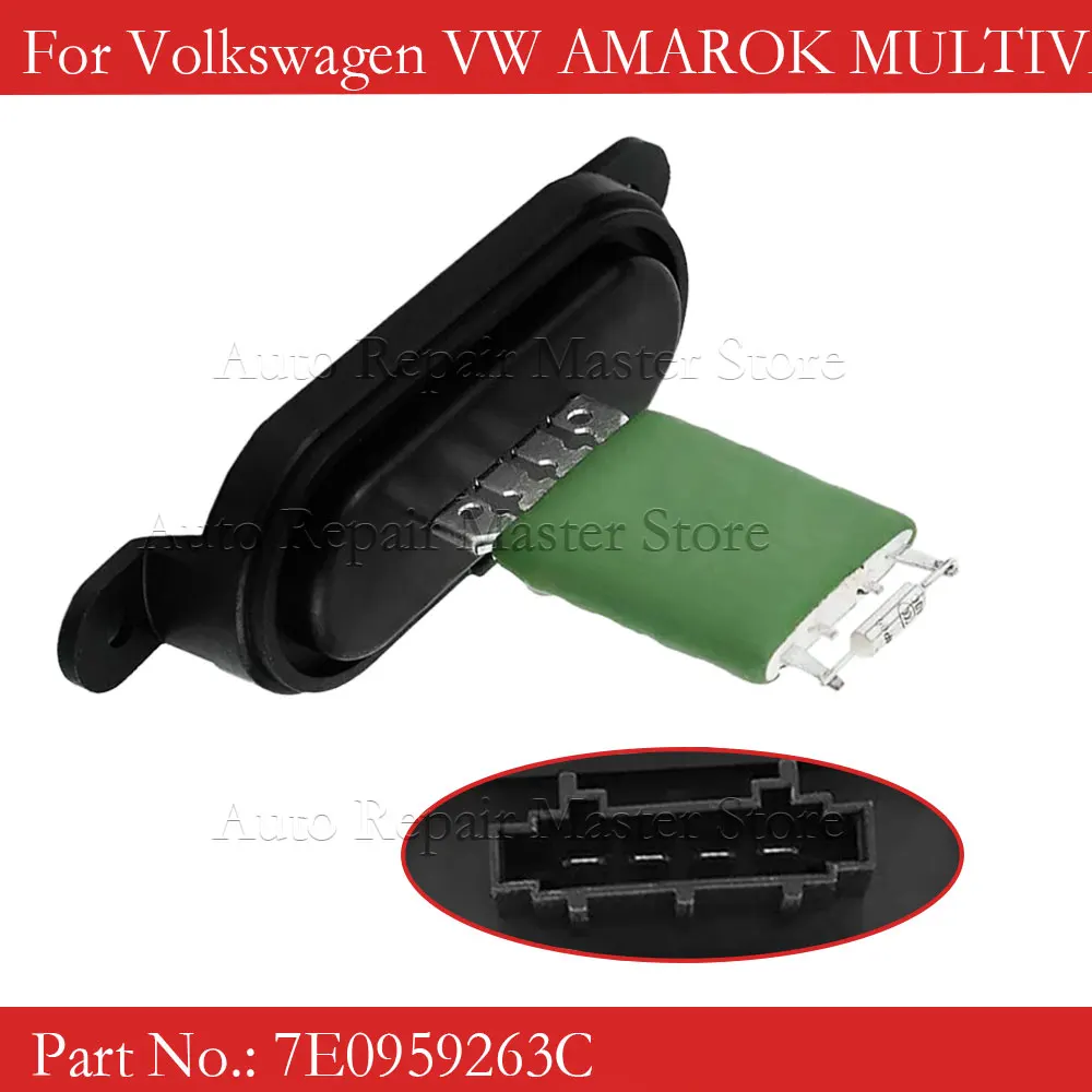 7E0959263C 7E0959263 ventilador de resistencia de Motor calentador para Volkswagen VW AMAROK MULTIVAN T5 Transporter T5 2009 - 2014 - imagen 2