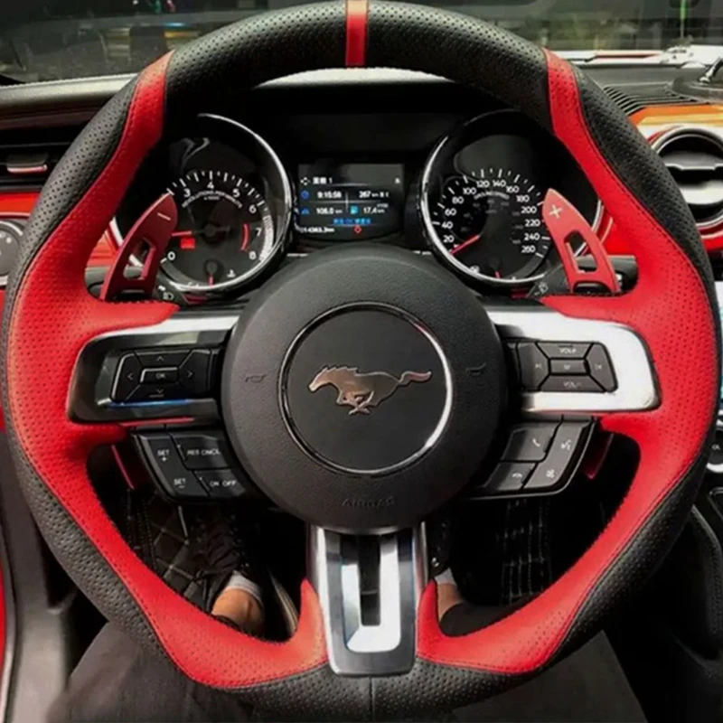 Cubierta Trenzada Personalizada para Volante Ford Mustang - imagen 2