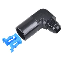 Racor EFI AN6 macho a SAE hembra 5/16”/3/8”, 90° de conexión rápida
