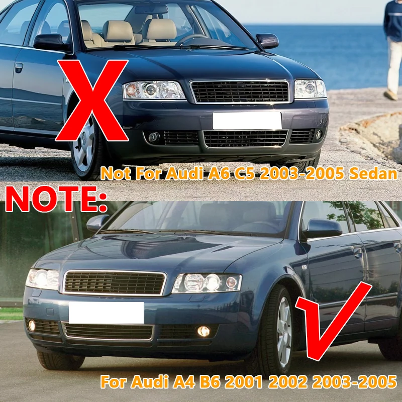 Rejilla antiniebla parachoques Audi A4 B6 2001-2005 - imagen 2