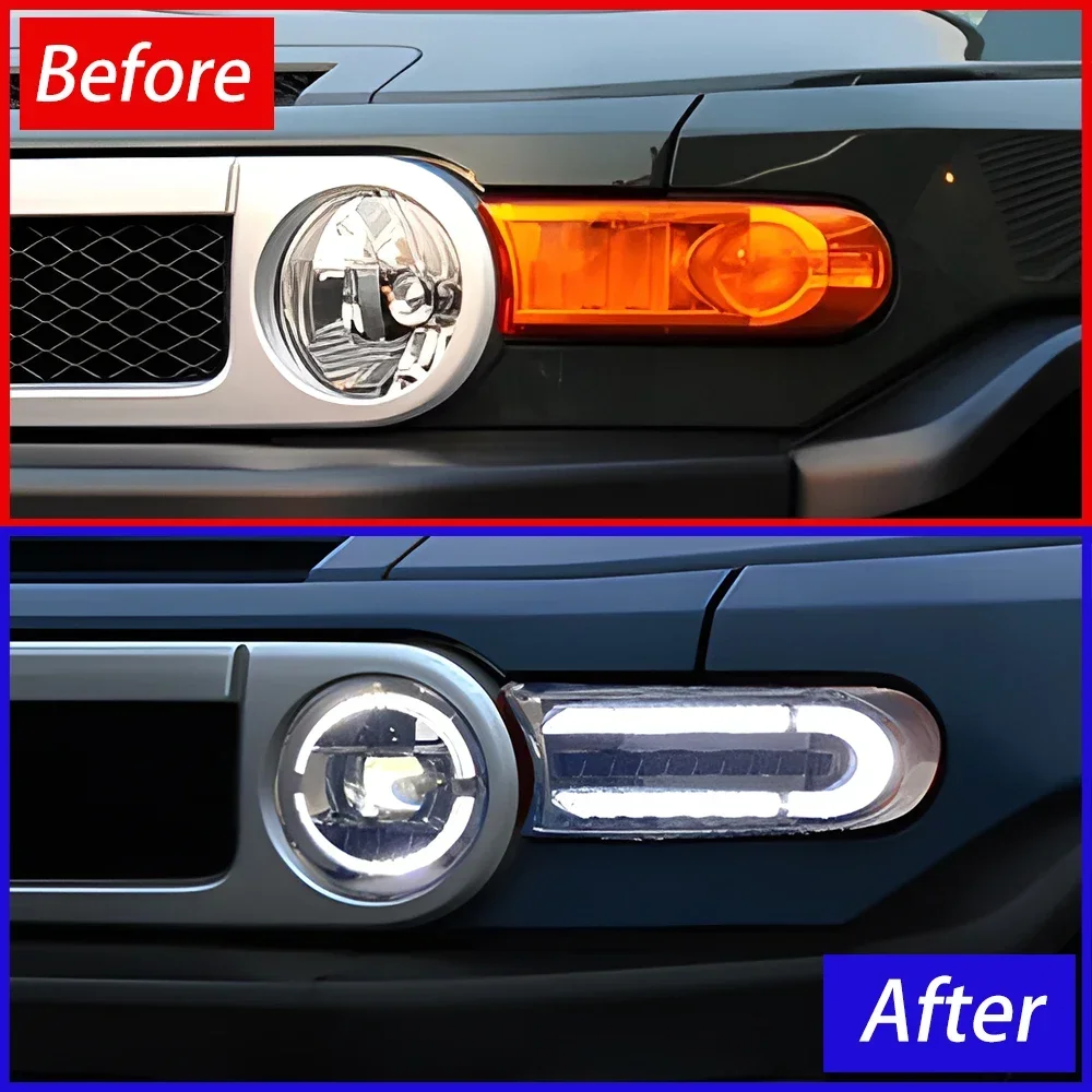 Faros delanteros LED bifocal Plug and Play Toyota FJ Cruiser 2007-2017 - imagen 3