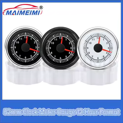 Reloj digital 12/24 V para coche y camión, 52 mm, 8 colores