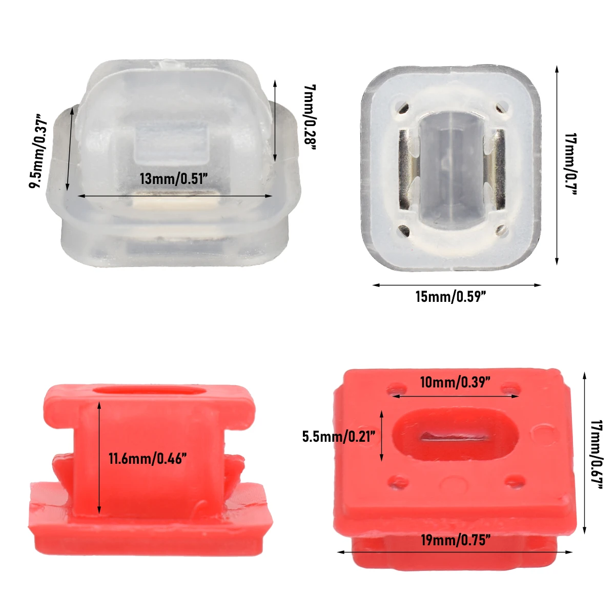 Clips de moldura BMW Serie 3 E46 E90 E91 E92 E93 X3 X5 E53 - imagen 3