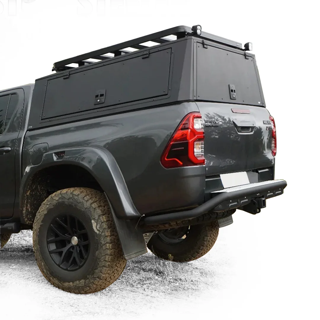 Cubierta Camper de aluminio para camioneta 2024 con dosel y cama dura - imagen 2