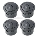 4 PCS Black Grey