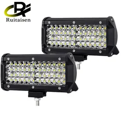Barra LED de 7 pulgadas para coche con luz de trabajo y señalización