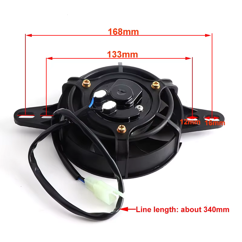 Ventilador eléctrico de radiador 12 V para moto, quad y buggy - imagen 5