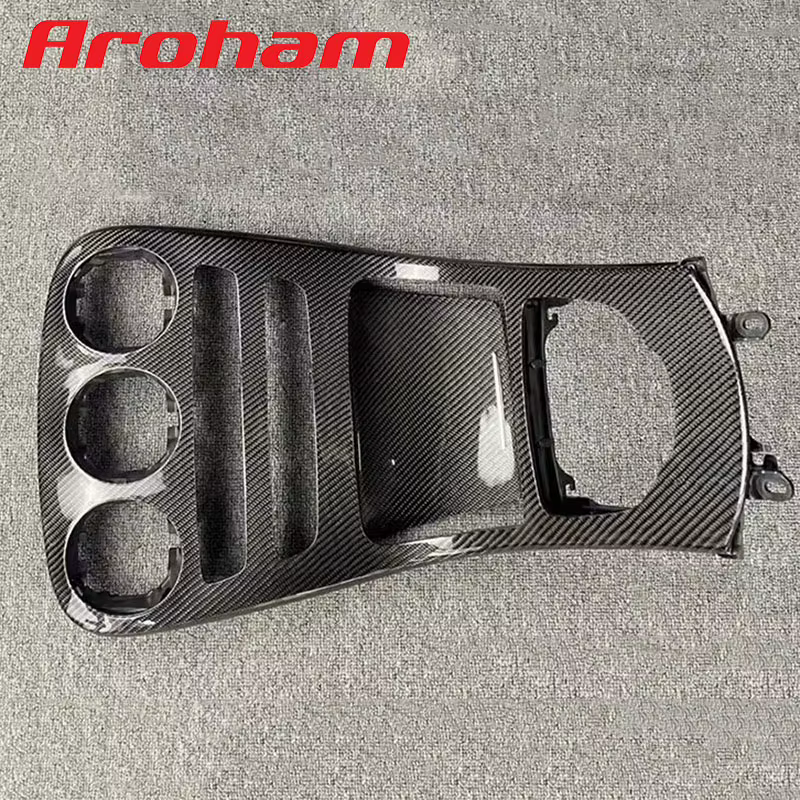 Panel de consola central de fibra de carbono para Mercedes-Benz