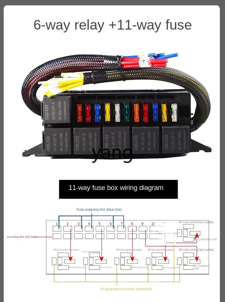 Caja de fusibles y relés 6 vías modificada Lh RV - imagen 5