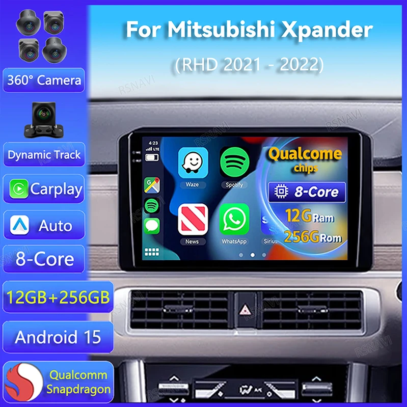 Radio Multimedia Android 15 para Mitsubishi Xpander 2021-2022 con CarPlay y Navegación