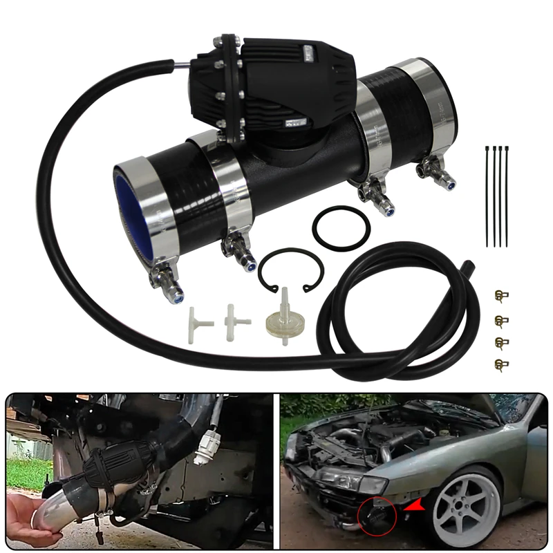 Válvula soplado Turbo ajustable SQV IV – kit brida y mangueras silicona - imagen 2