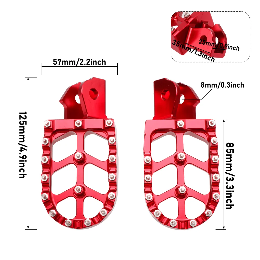 HONDA reposapiés con clavijas para CRF150F/CRF230F 2003-2023 - imagen 2