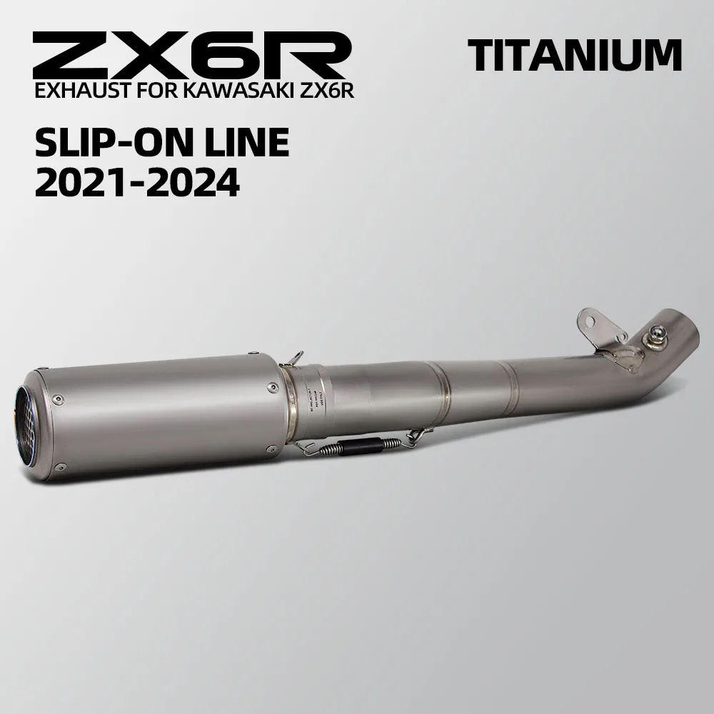 Escape slip-on titanio Conectar Proyecto para Kawasaki ZX-6R 2021-2025