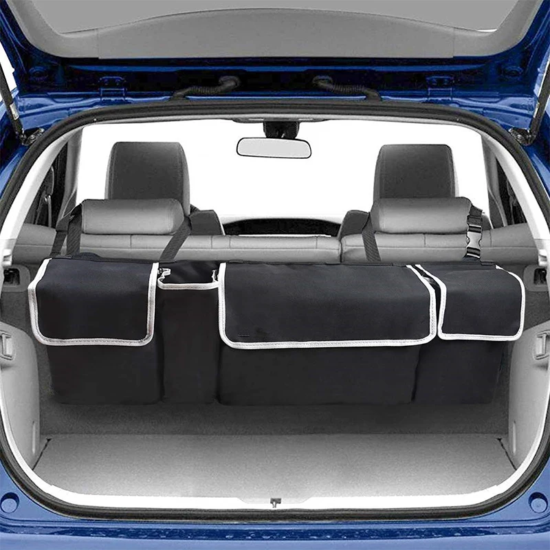 Organizador negro para el respaldo del asiento trasero