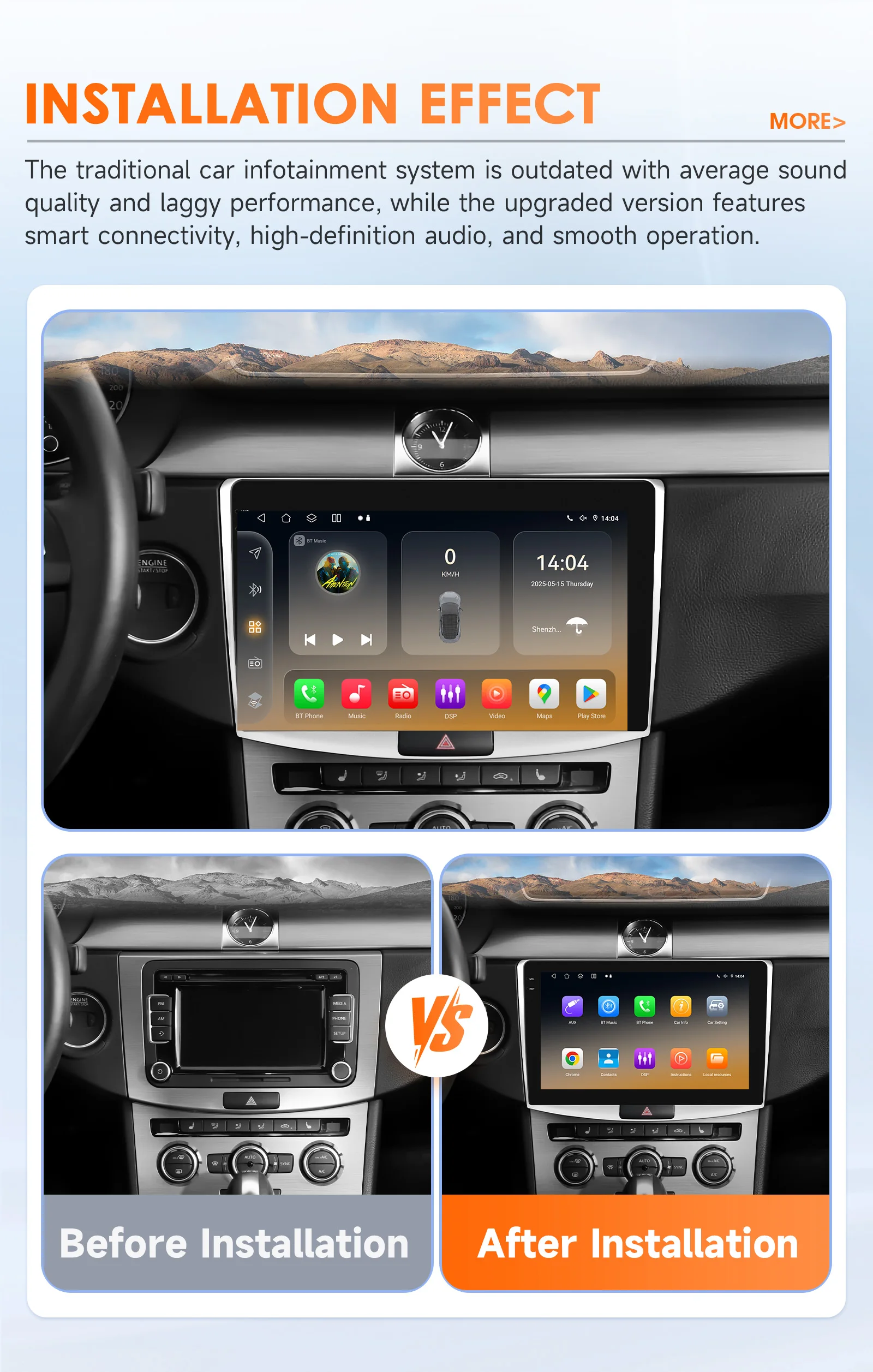 Autoradio Hizpo con Carplay inalámbrico – VW Passat B6 B7 CC 2010-2015 - imagen 3