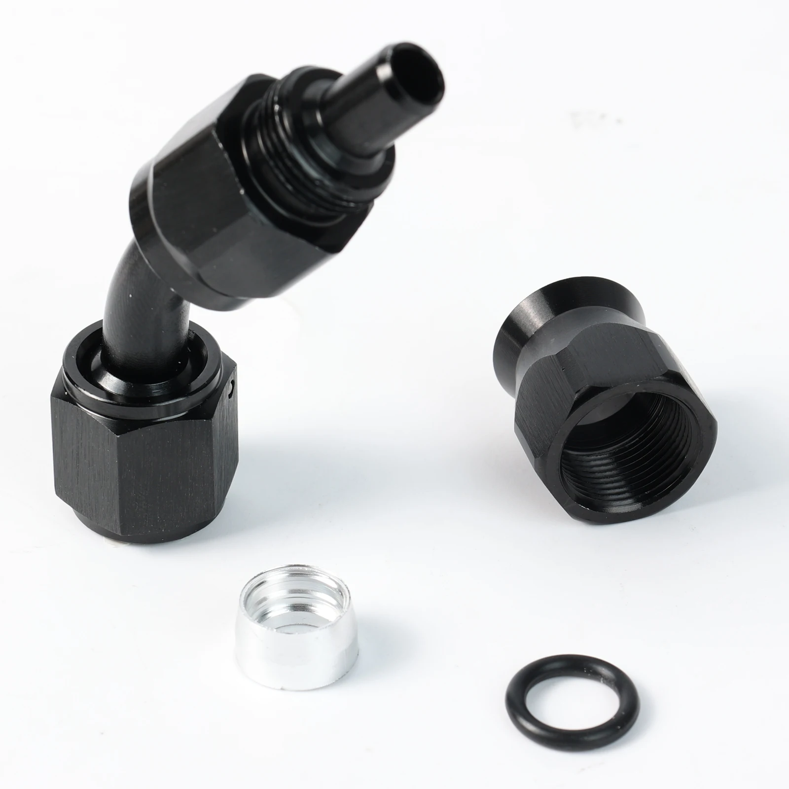 Adaptadores giratorios manguera combustible AN6 PTFE negro - imagen 5