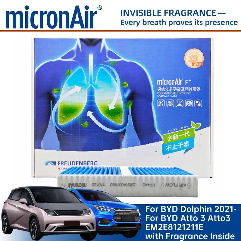 micronAir FF445 Filtro de cabina para BYD Dolphin y Atto 3 - fragancia