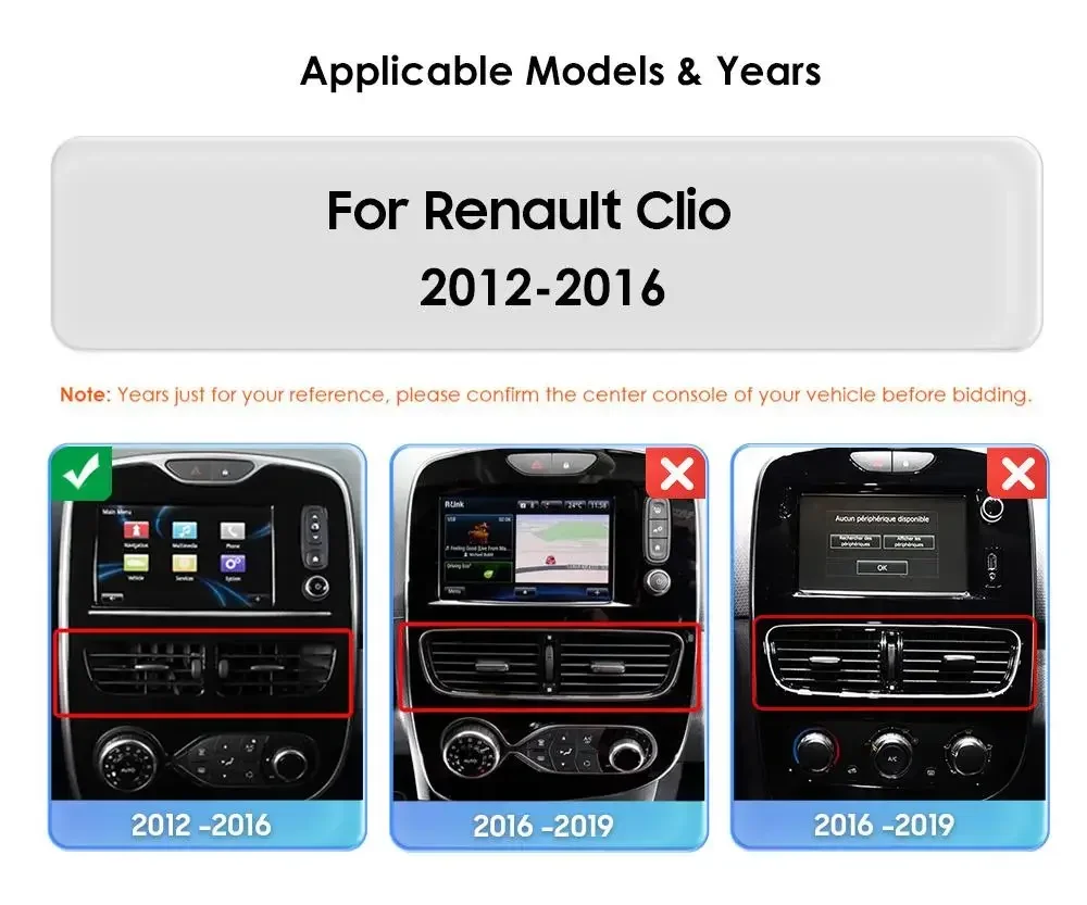 Radio Android 13 de 10,1 pulgadas para Renault Clio 2012-2016 - imagen 2