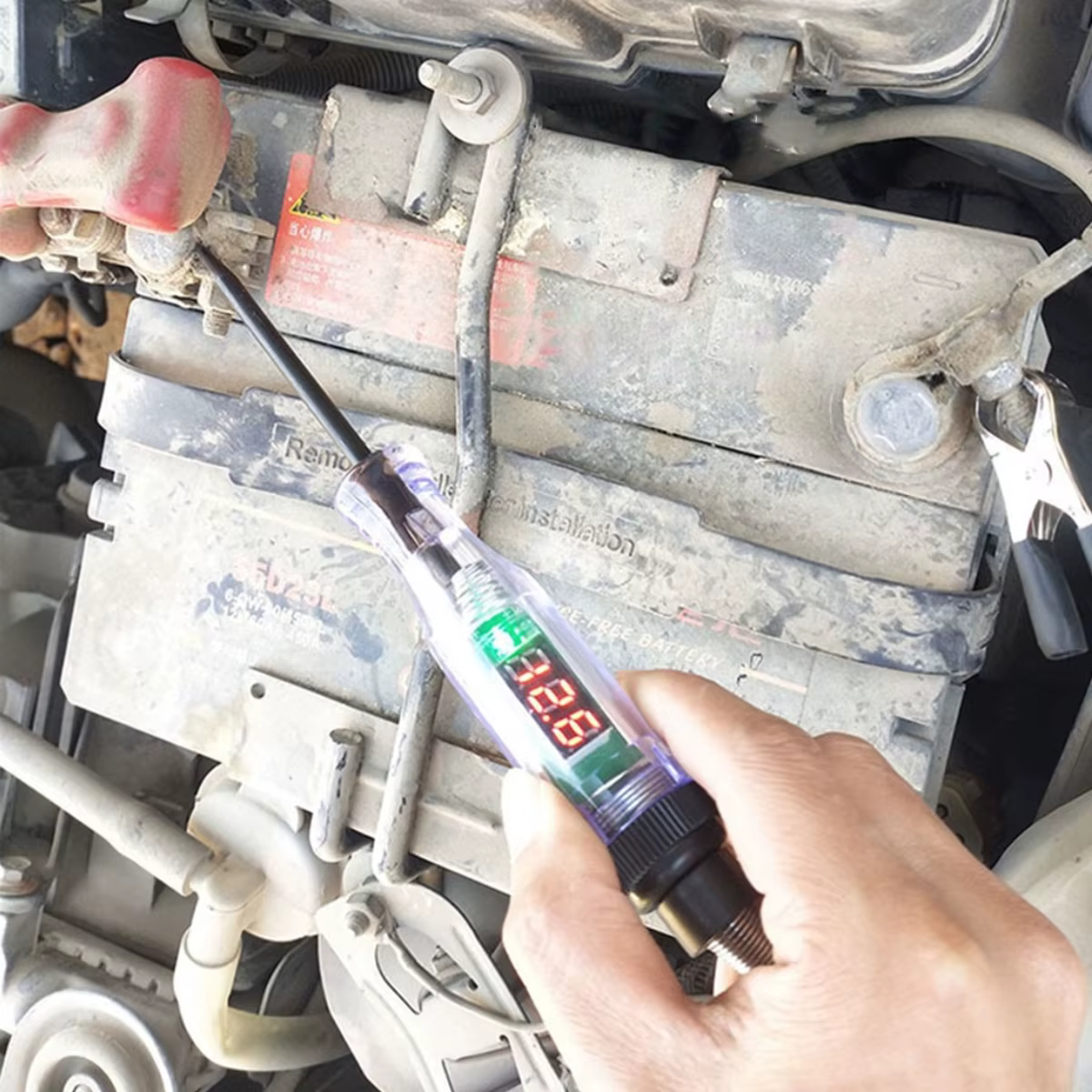 Comprobador de circuitos para coche de 5-120 V con pantalla digital - imagen 2
