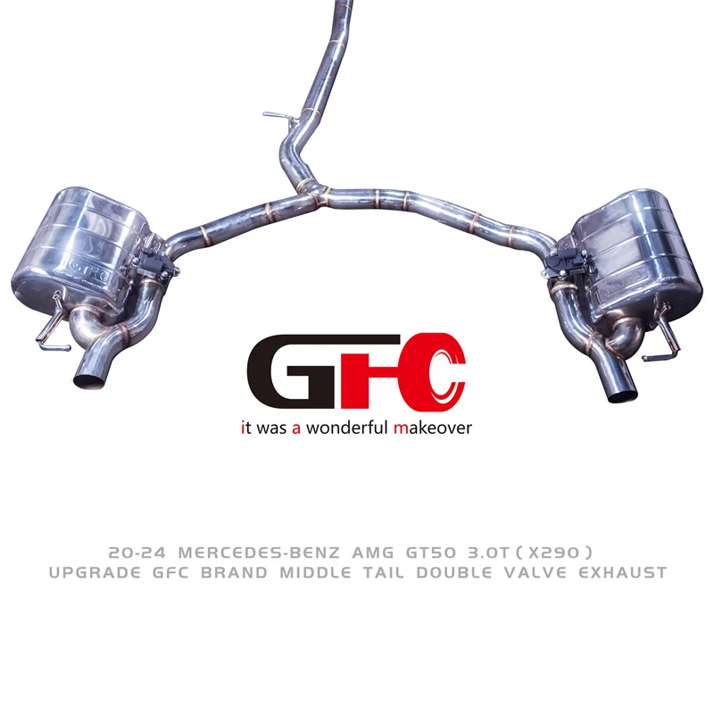 Escape catback ajustable inox 304 – Mercedes-Benz GT 50 3.0 2020-2024 - imagen 2