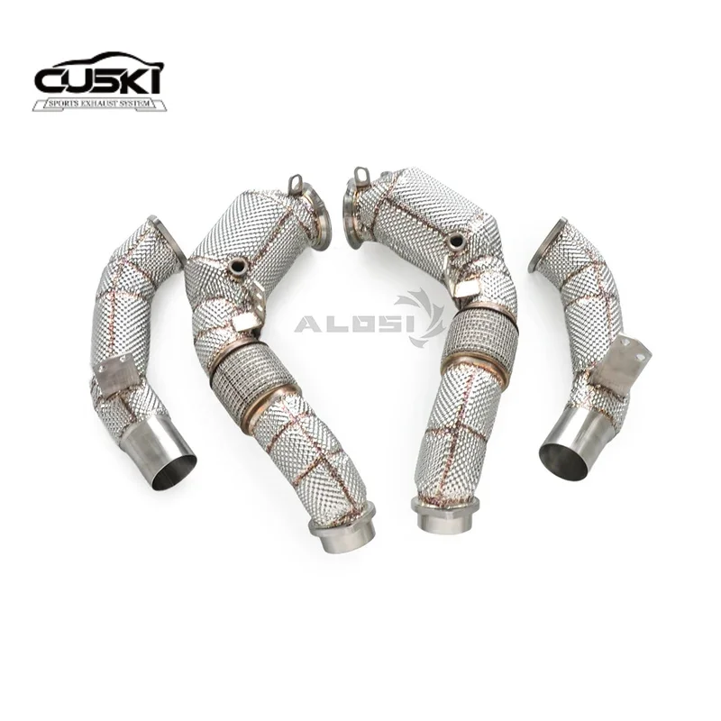 Tubo de escape acero inoxidable para BMW M550i G30 4.4T N63