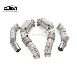 Tubo de escape acero inoxidable para BMW M550i G30 4.4T N63