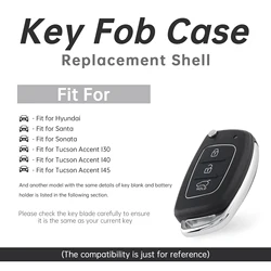Carcasa llave remota Hyundai Santa Fe 3 botones