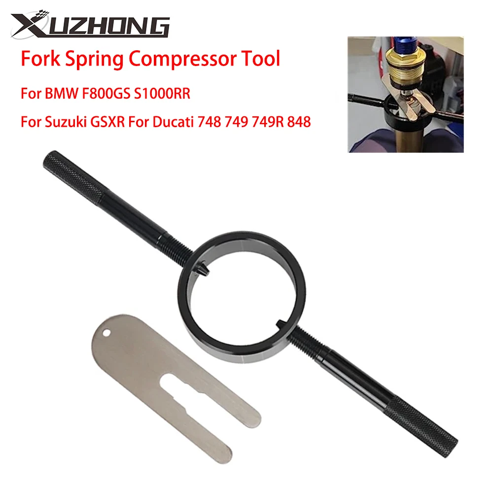 Kit compresor de muelles de horquilla universal para moto