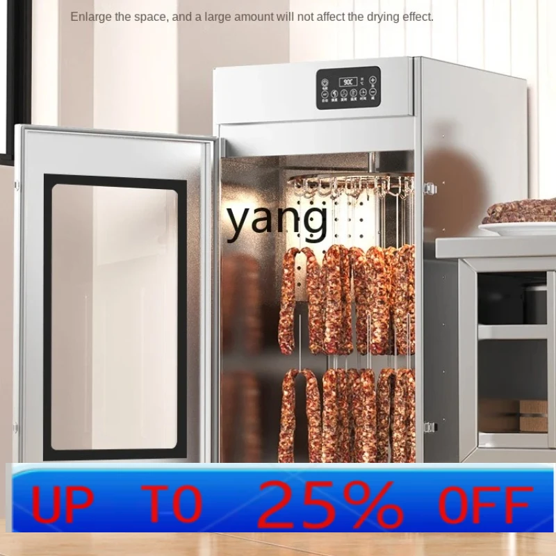 Jq Secador giratorio de salchichas y tocino para alimentos, carne seca, secador de aire grande para el hogar, comercial