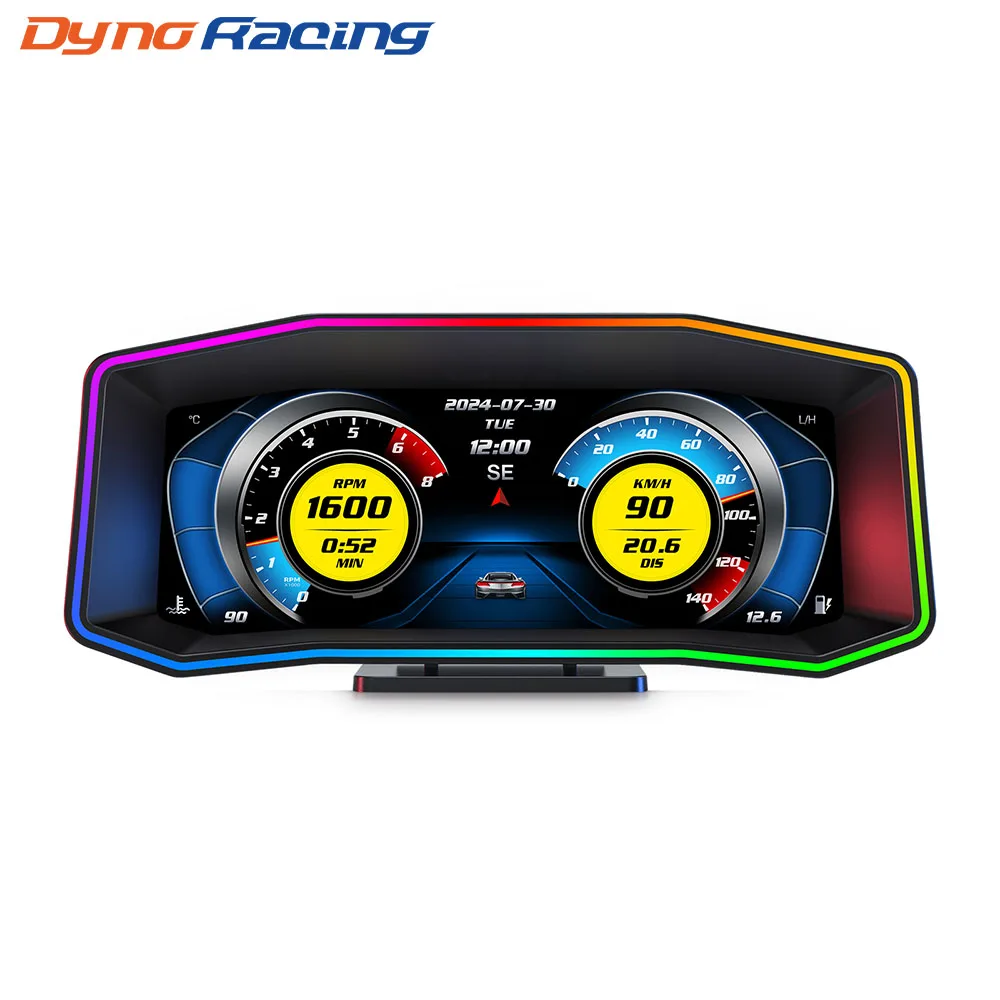 Pantalla HUD OBD2 para coche con velocímetro e inclinómetro 4x4 - imagen 2