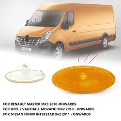 Intermitente lateral ámbar 261B00001R para Renault Master MK3, Opel Movano, Nissan NV400