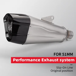 Silencioso de escape racing Pro-1 doble salida para Yamaha R3/R25