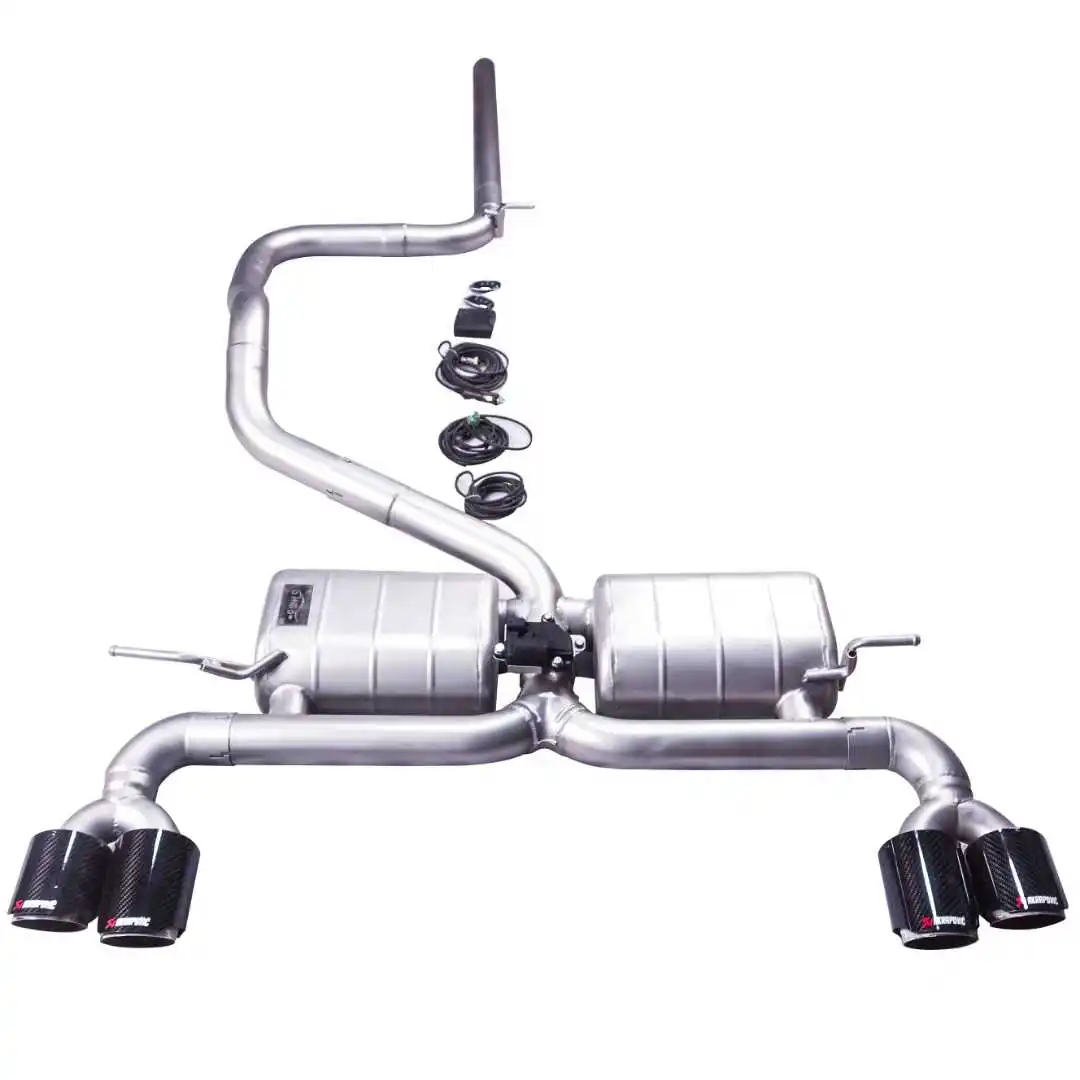 Sistema catback con válvula eléctrica para VW Golf VII, inox 304