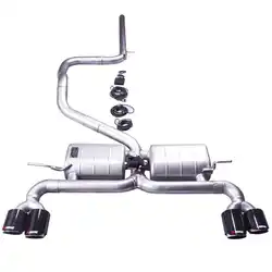 Sistema catback con válvula eléctrica para VW Golf VII, inox 304